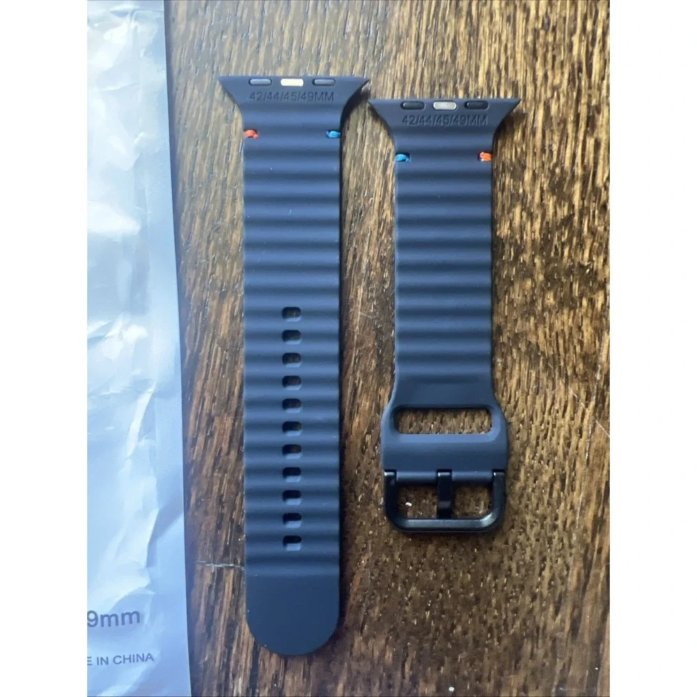 Black Watch Band For Apple Watch 42/44/45/49 mm NEW